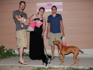 Todd, Kelsey, Dexter, Chad, Shaymus and BeBe prepare to leave.